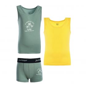 Ondergoedset - Junior - Groen/Geel